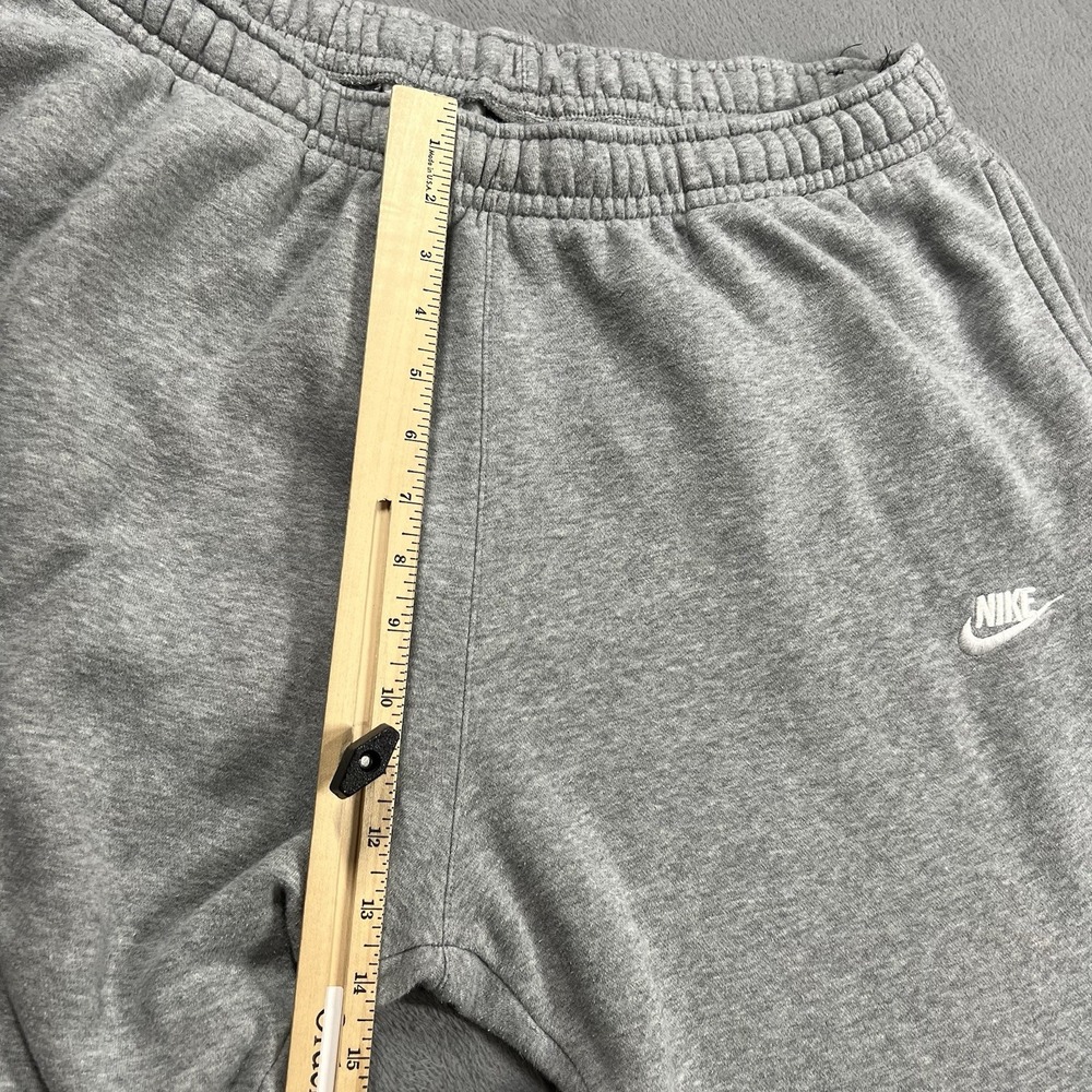 Nike Sweatpants Mens 2XL Gray Club Fleece Joggers Pockets Gym Workout Training - Picture 9 of 12